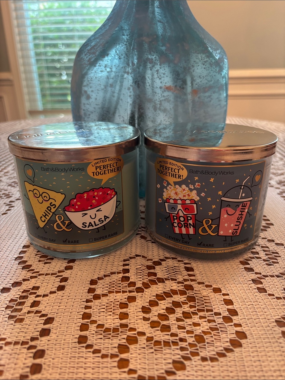 Bath & Body Works Chips & Salsa and Popcorn & Slushie 3-wick Candles